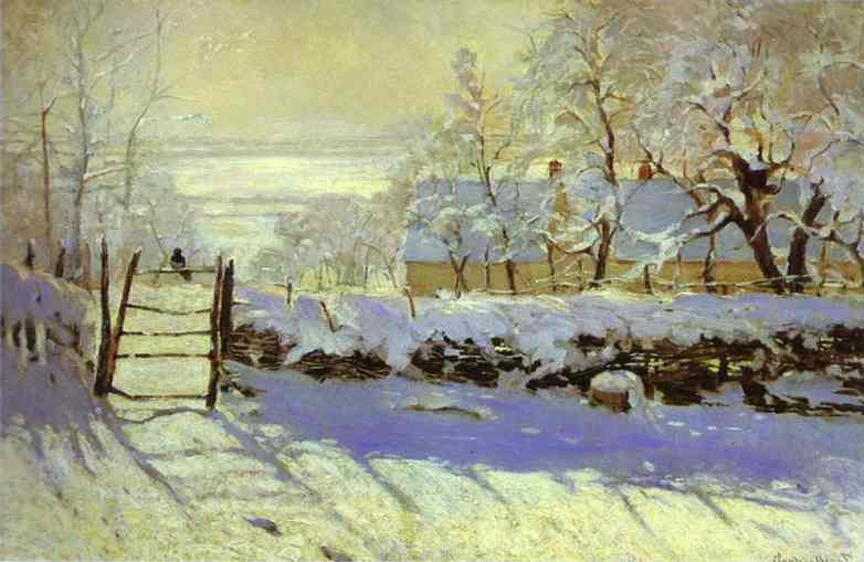 The Magpie by Claude Monet.